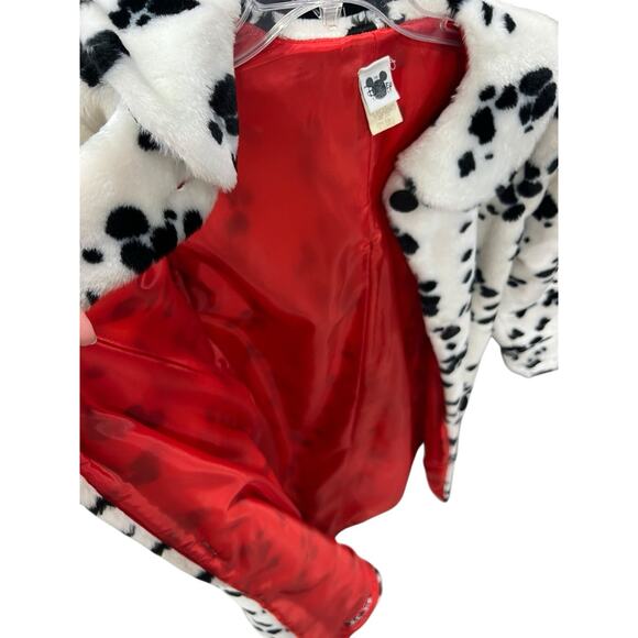 RARE Vintage The Disney Catalog Faux Fur Cruella Devil Coat XL Halloween costume - Picture 3 of 6